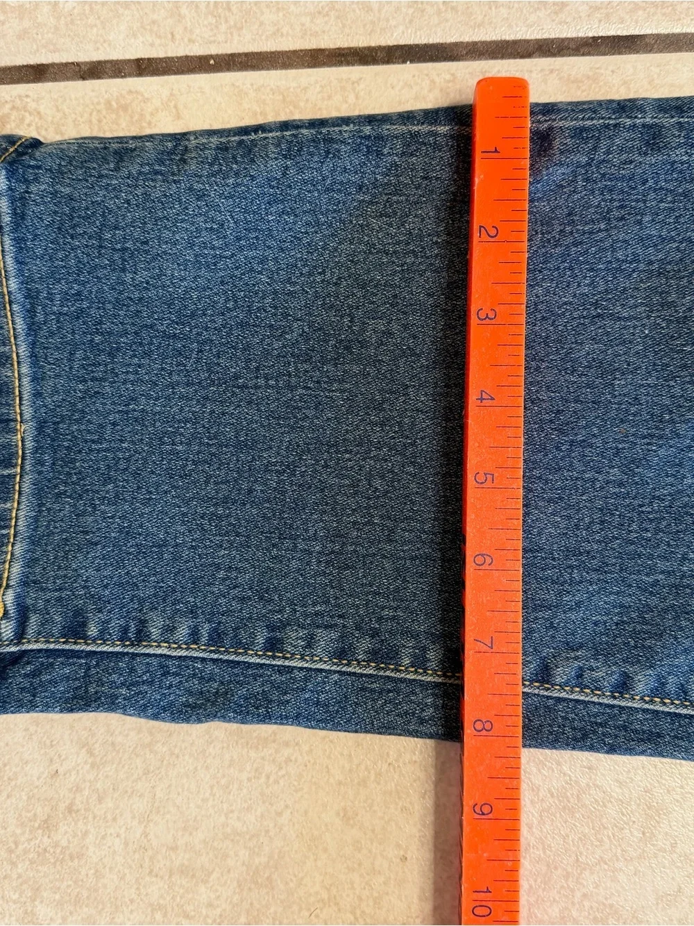 True Religion Geno Relaxed Slim Jeans Men’s Blue Flap Pocket Stretch Denim